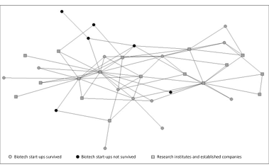 Netzwerkstrukturen Biotech StartUp